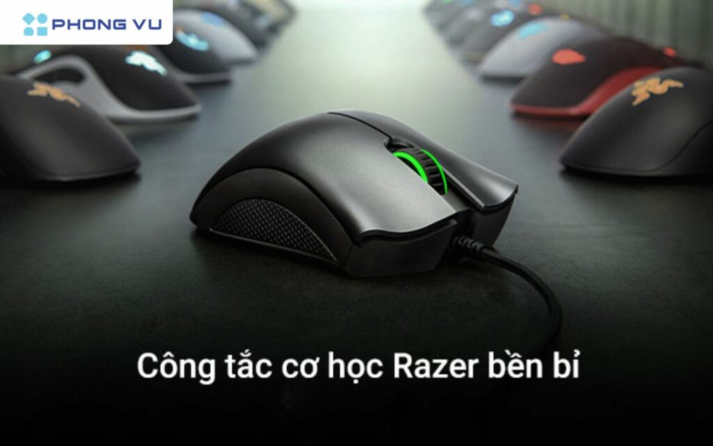 Chuột Razer DeathAdder Essential bề mặt hông của chuột cũng được cải tiến với việc phủ lớp cao su nhám