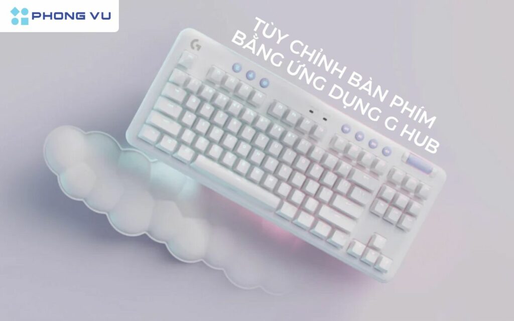 cho không gian, Logitech G715 TKL Off White được trang bị hệ thống đèn LED RGB với nhiều hiệu ứng chiếu sáng đẹp mắt