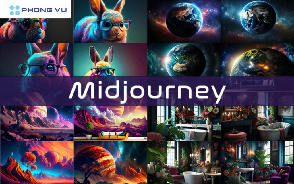 Công cụ AI Midjourney có khả năng tạo ra nhiều loại hình ảnh khác nhau, bao gồm phong cảnh, chân dung người,...