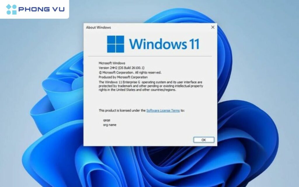 xuất hiện Windows 11 Enterprise G