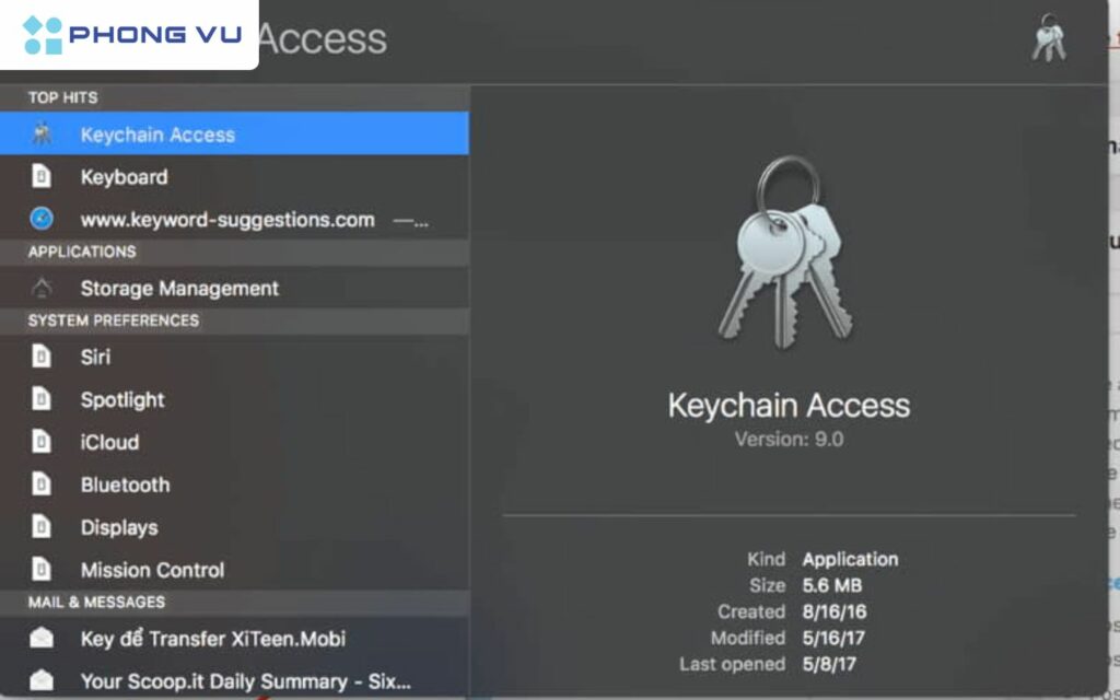xem pass wifi khi sử dụng MacBook