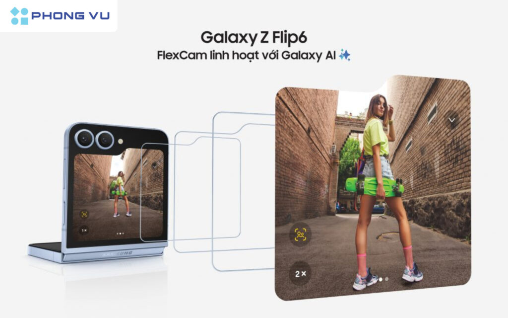 Tích hợp tính năng Flexcam trên Samsung Galaxy Z Flip6