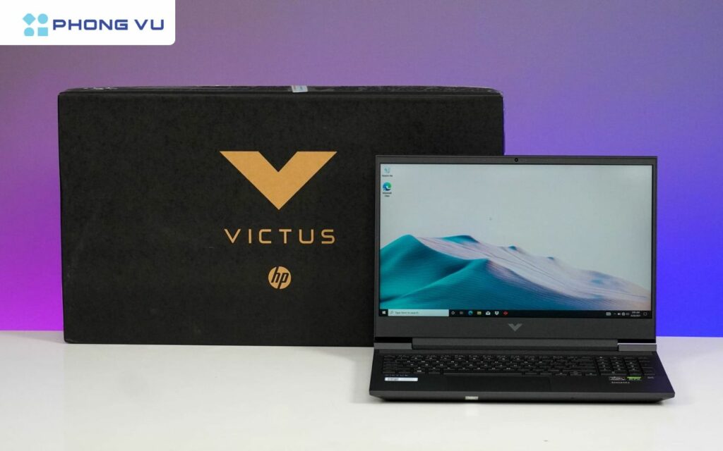 Laptop HP Gaming Victus mang đến thiết kế đẹp mắt