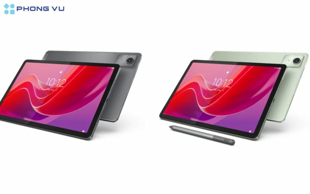 Lenovo Tab M11 sở hữu thiết kế vuông vắn, vừa tay cầm.