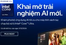Tặng kèm gói phần mềm AI với các dòng laptop CPU Intel® Core™ Ultra AI Tặng kèm gói phần mềm AI với các dòng laptop CPU Intel(R) Core™ Ultra AI