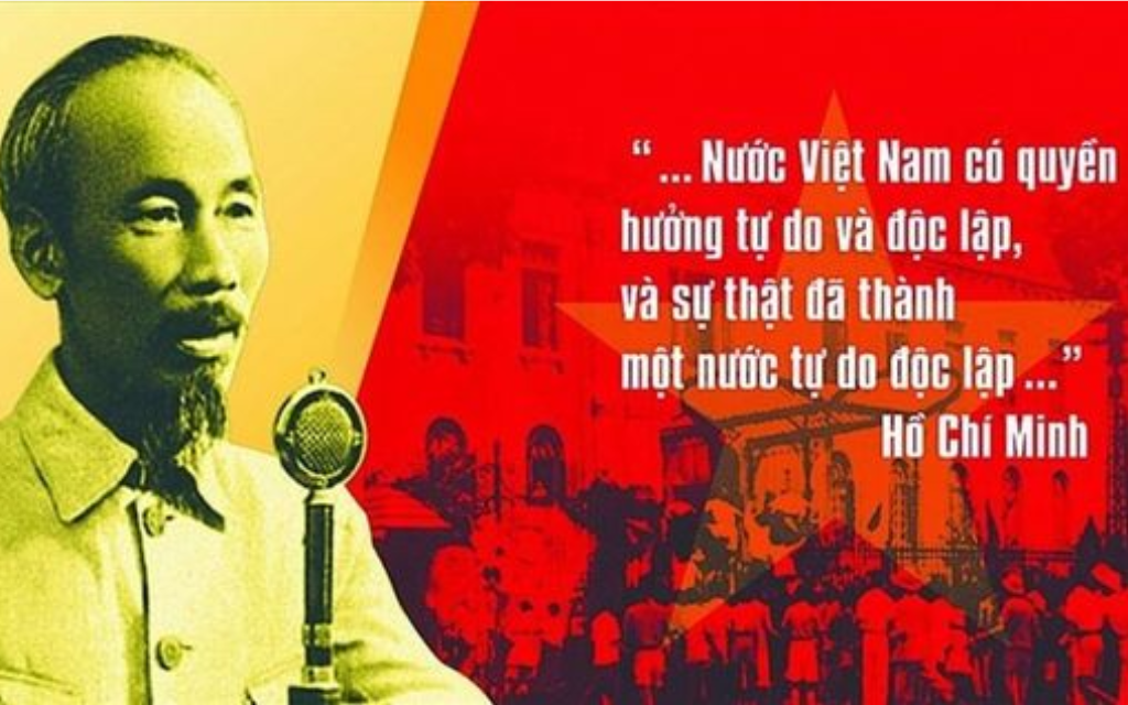 Hình nền Bác Hồ đọc bản Tuyển ngôn Độc lập