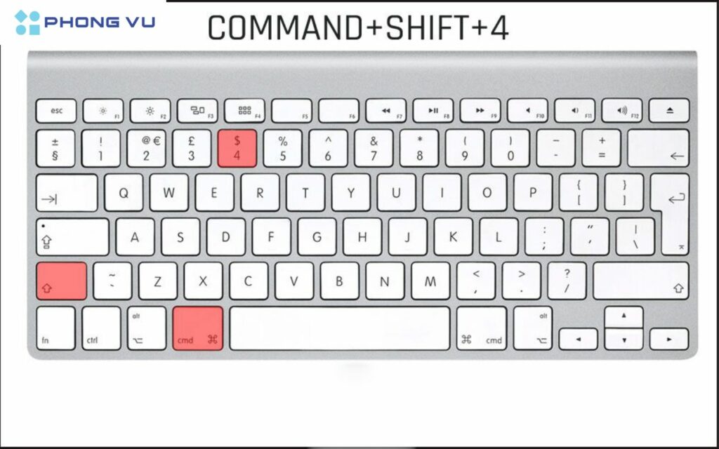 Command + Shift + 4, sau đó nhấn Space: Mở công cụ chụp màn hình với nhiều tùy chọn như chọn vùng, trì hoãn chụp