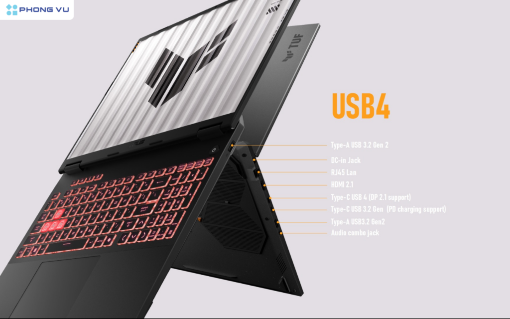 ASUS TUF Gaming A14 được trang bị màn hình 2.5K với độ phủ màu 100% sRGB