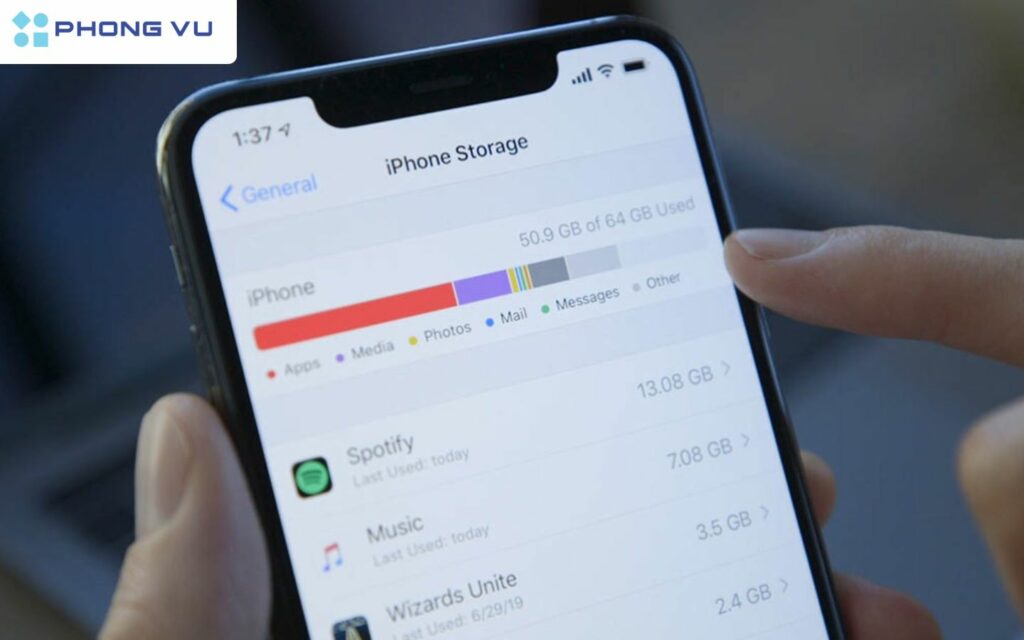giải phóng dung lượng iphone
