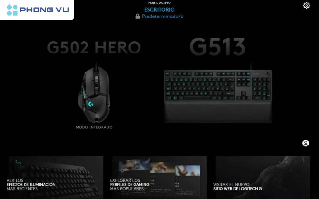 Logitech G Hub tương thích trên hầu hết các thiết bị do Logitech sản xuất