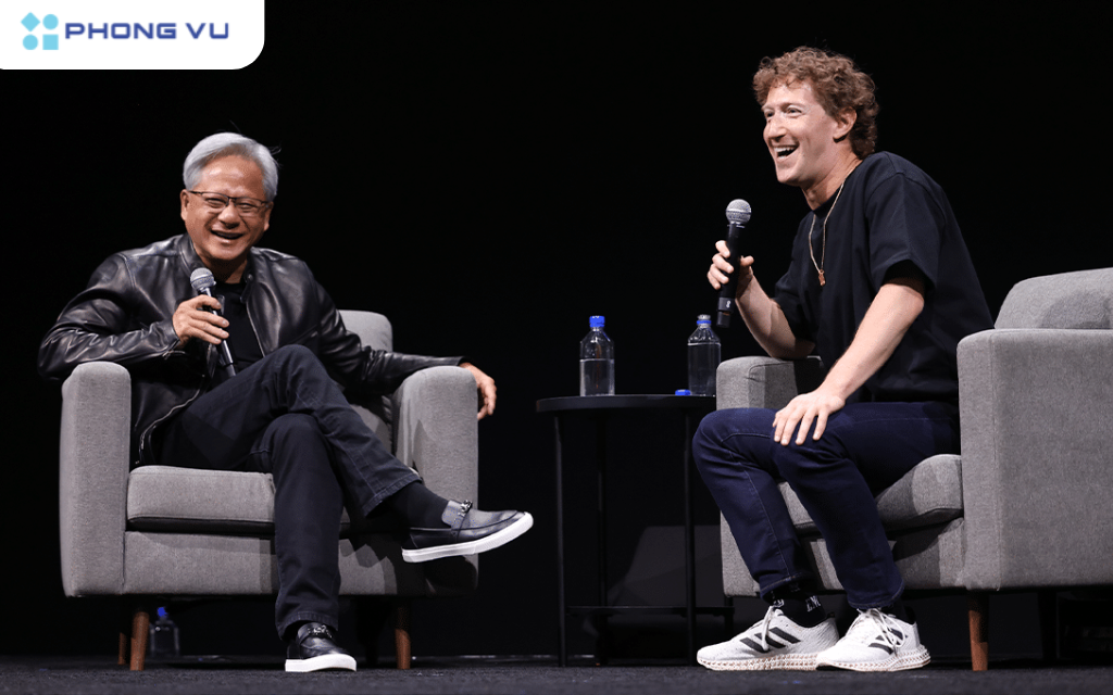 Mark Zuckerberg và Jensen Huang chia sẻ tầm nhìn về một thế giới có AI cá nhân hóa