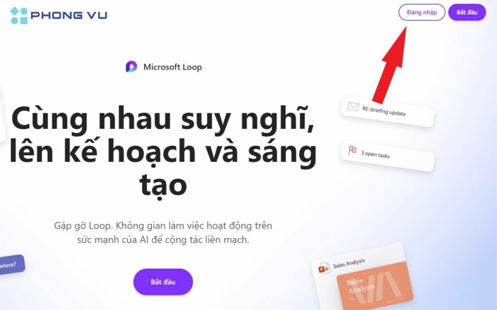 Truy cập vào Microsoft Loop 