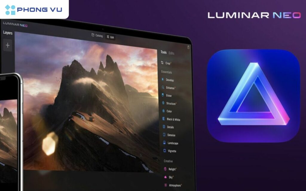 Luminar Neo, bạn có thể dễ dàng loại bỏ vật thể thừa, thay đổi nền trời, thêm hiệu ứng ánh sáng, tạo ảnh chân dung ấn tượng và nhiều hơn thế nữa