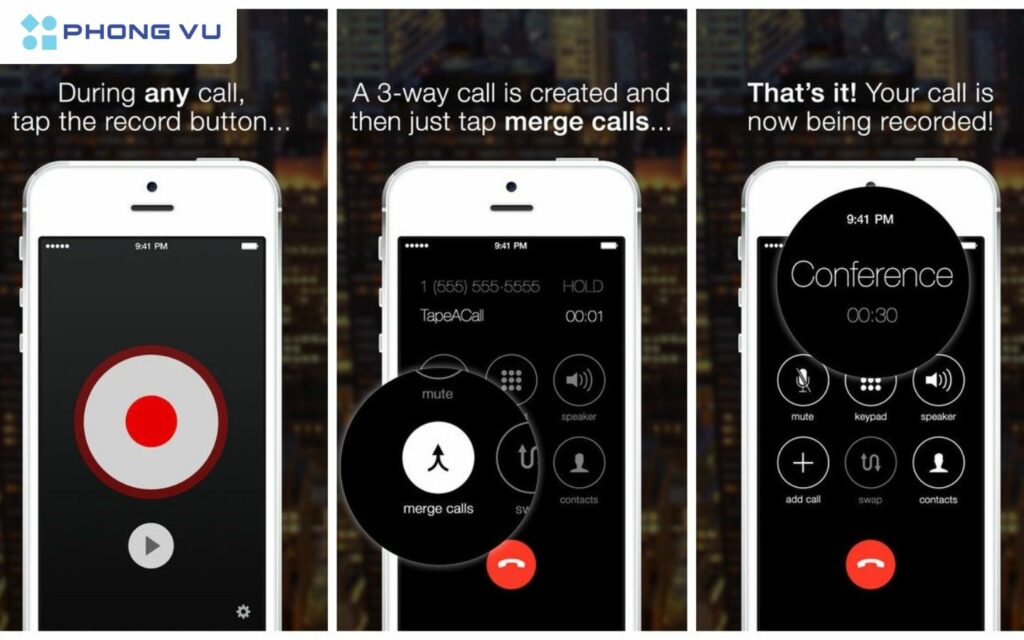 cách ghi âm cuộc gọi trên iPhone bằng TapeACall Pro