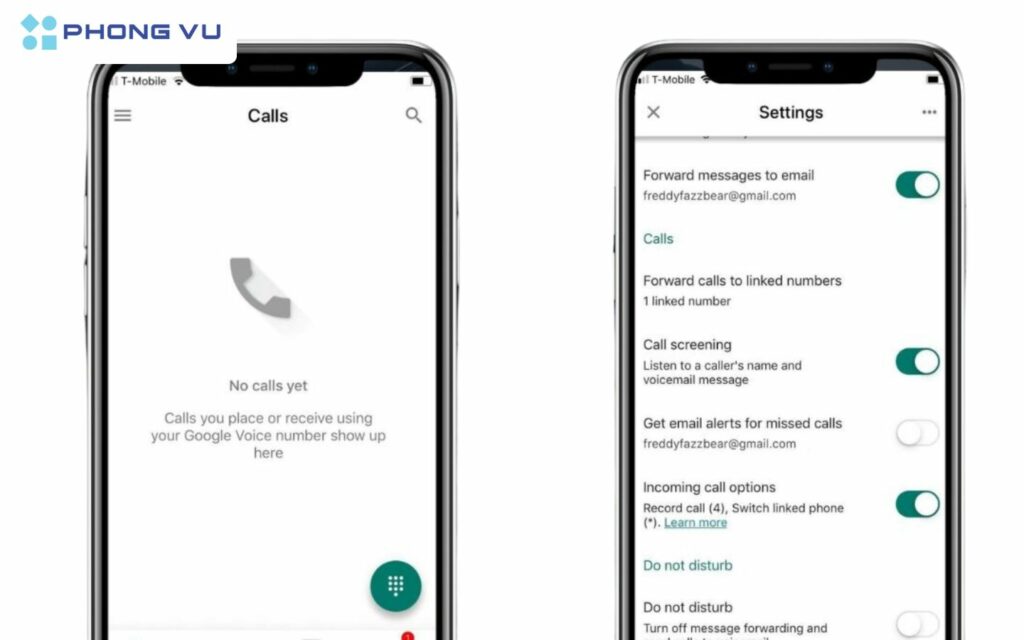 ghi âm cuộc gọi trên iPhone bằng Google Voice