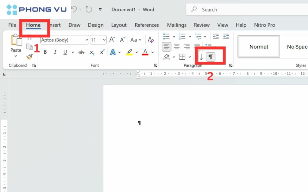 Cách xóa trang trắng trong word bằng phím Delete