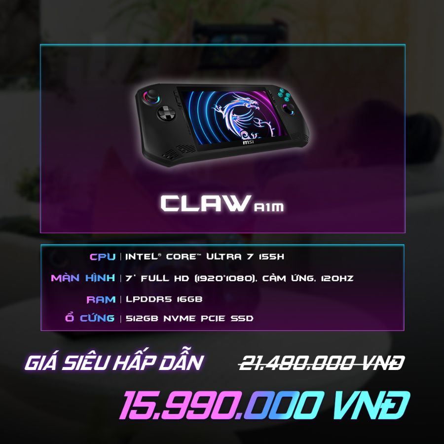 Mua MSI Claw tặng game Star Wars Outlaw