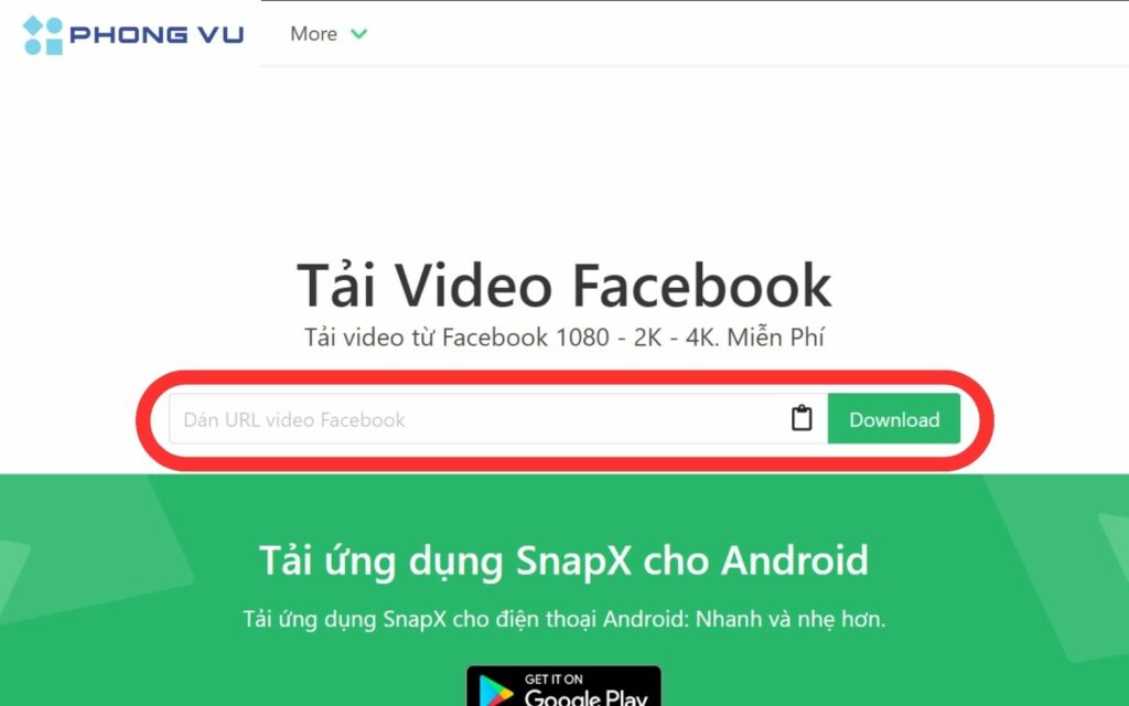 hướng dẫn tải Snapsave trên máy tính