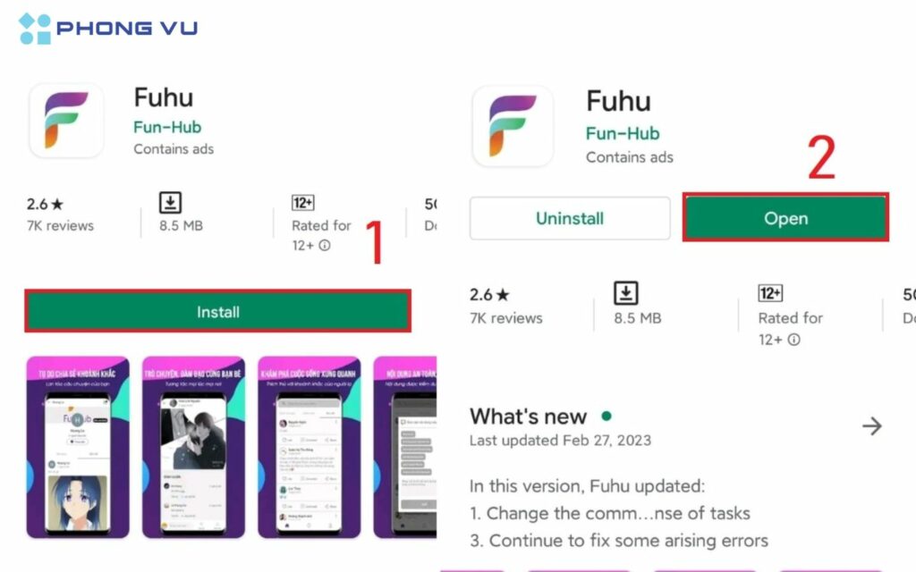 Hướng dẫn cách tải Fuhu trên Android