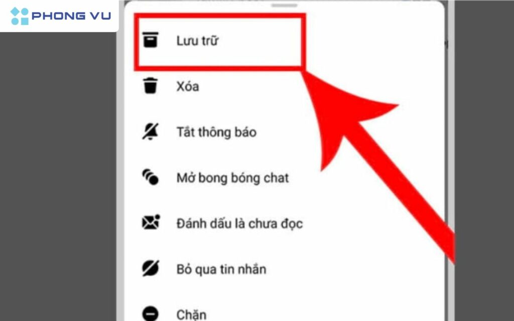 Thực hiện lưu trữ cuộc trò chuyện của Facebook