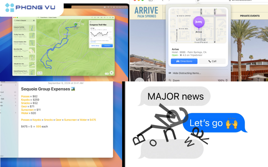 macOS Sequoia còn mang đến nhiều tính năng thú vị khác để nâng cao trải nghiệm dùng