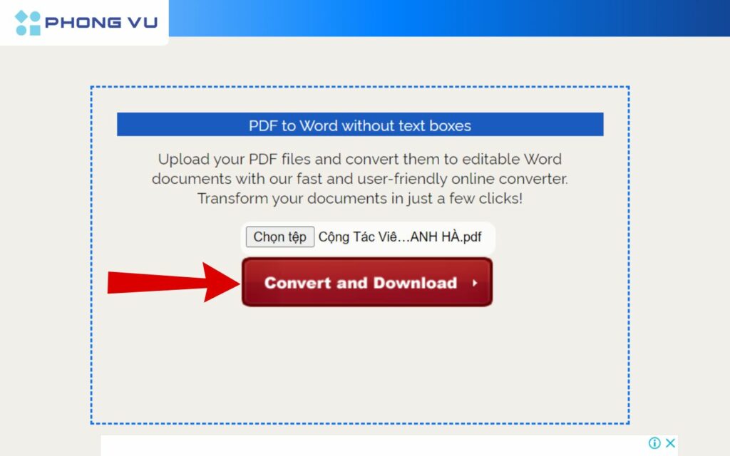 Convert and Download tự chuyển đổi và tải về