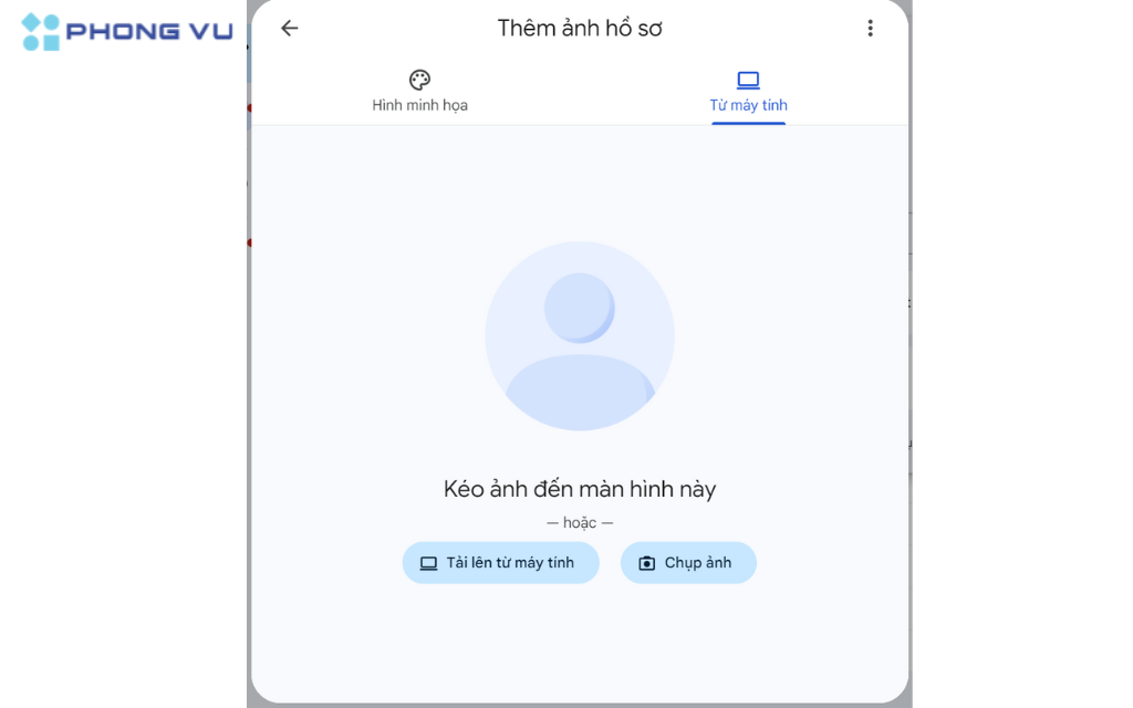 Hoặc thêm ảnh có sẵn trong điện thoại hoặc chụp mới