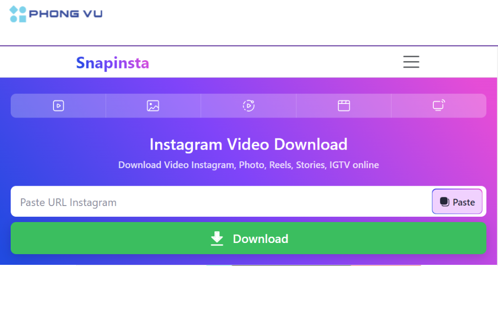 Snapinsta cho phép bạn tải nhiều ảnh cùng lúc từ một bài viết