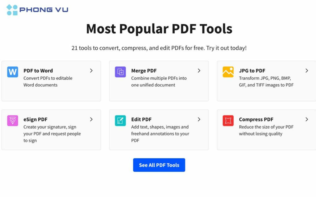 iLovePDF là ứng dụng web hàng đầu để chỉnh sửa PDF một cách dễ dàng