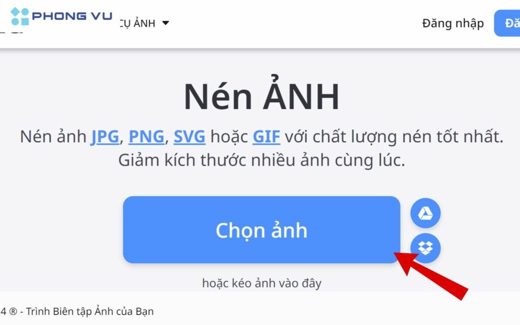 Công cụ giảm dung lượng ảnh iloveIMG