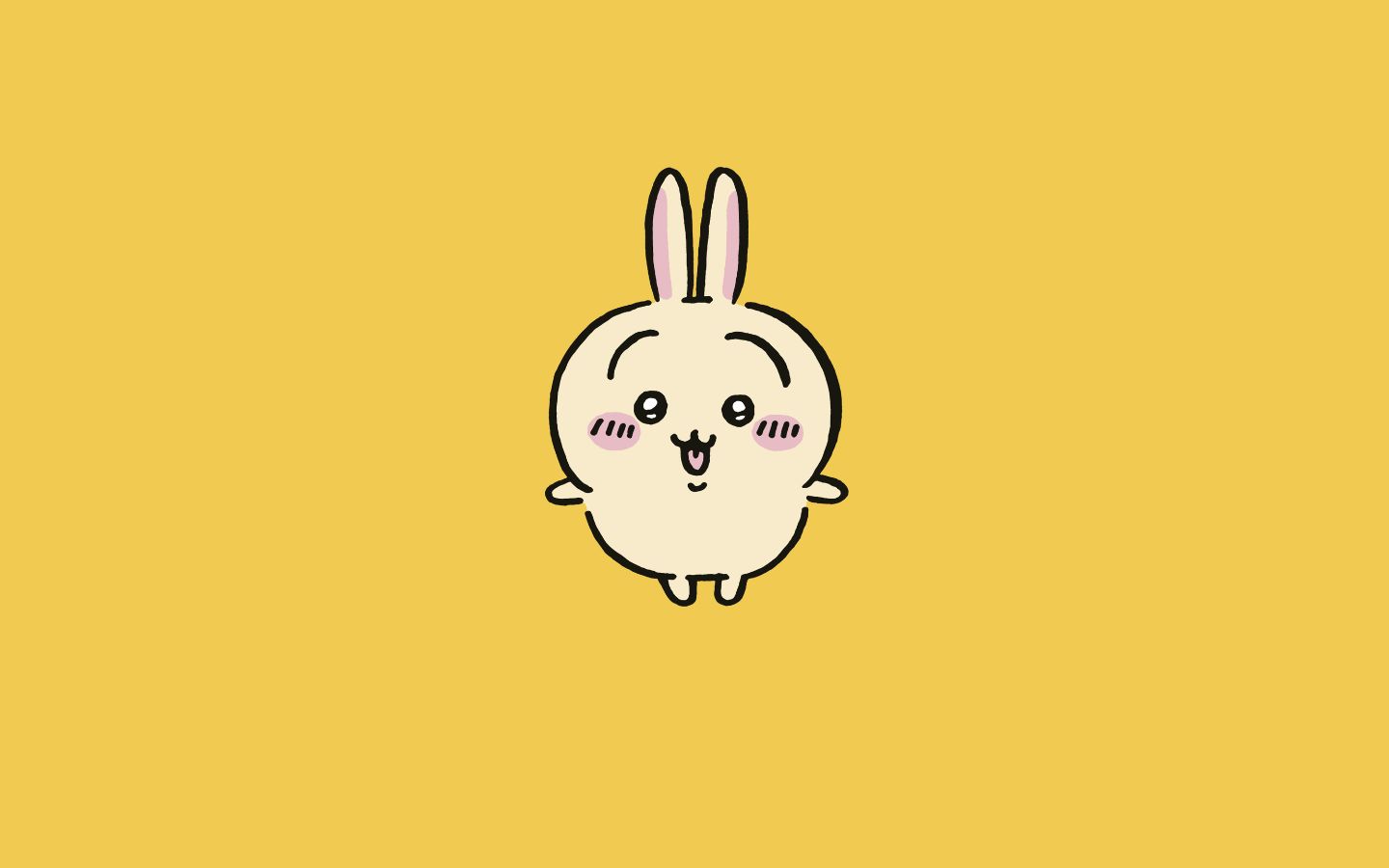 Hình nền chú thỏ cute. (Nguồn: Internet)