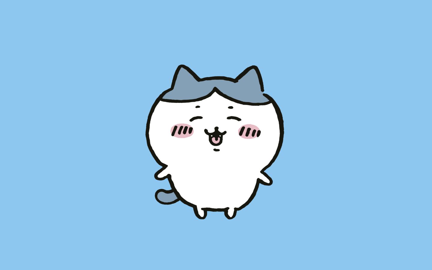 Hình nền chú mèo cười khoái chí. (Nguồn: Internet)