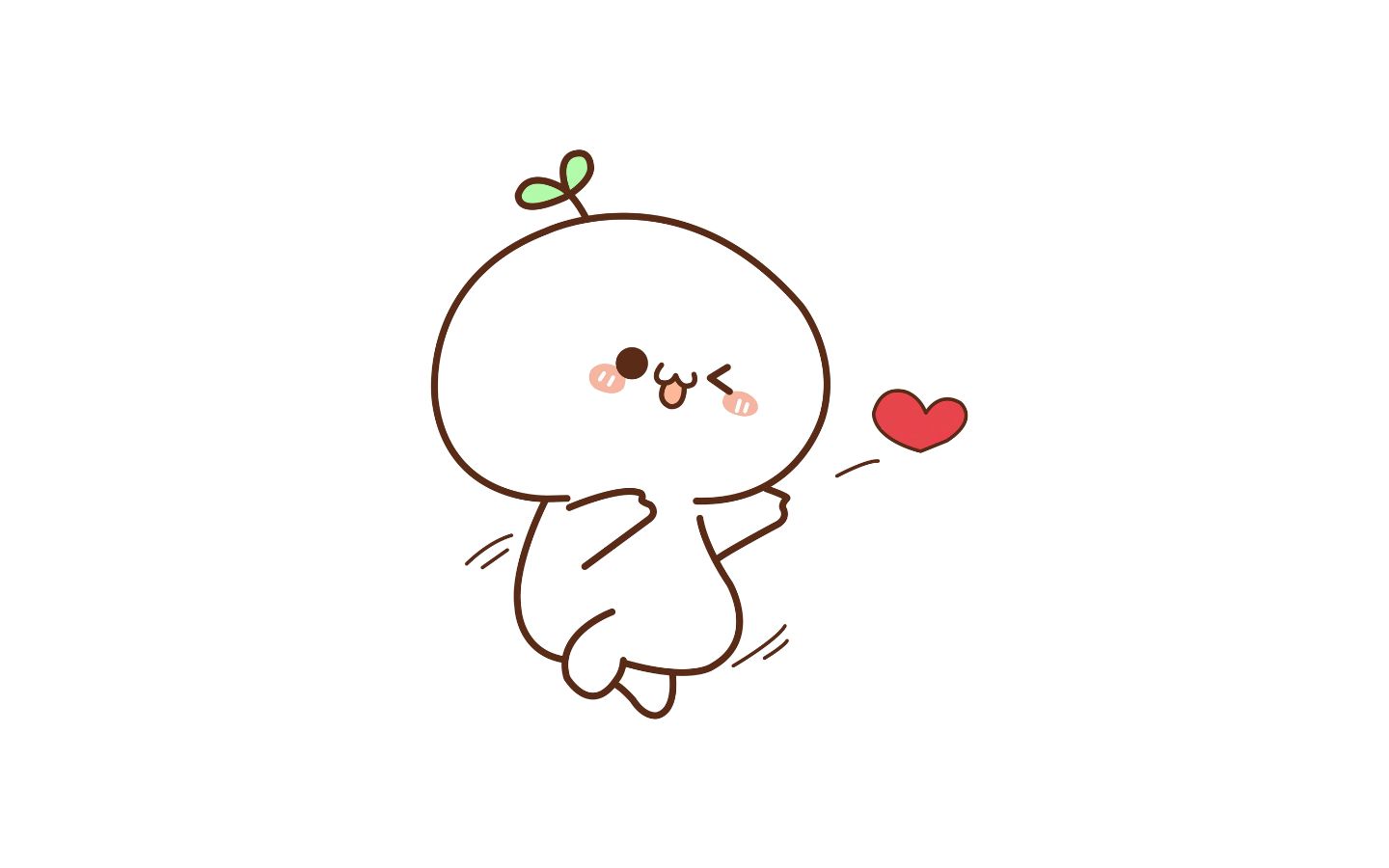 Hình nền chú thỏ bắn tim. (Nguồn: Internet)