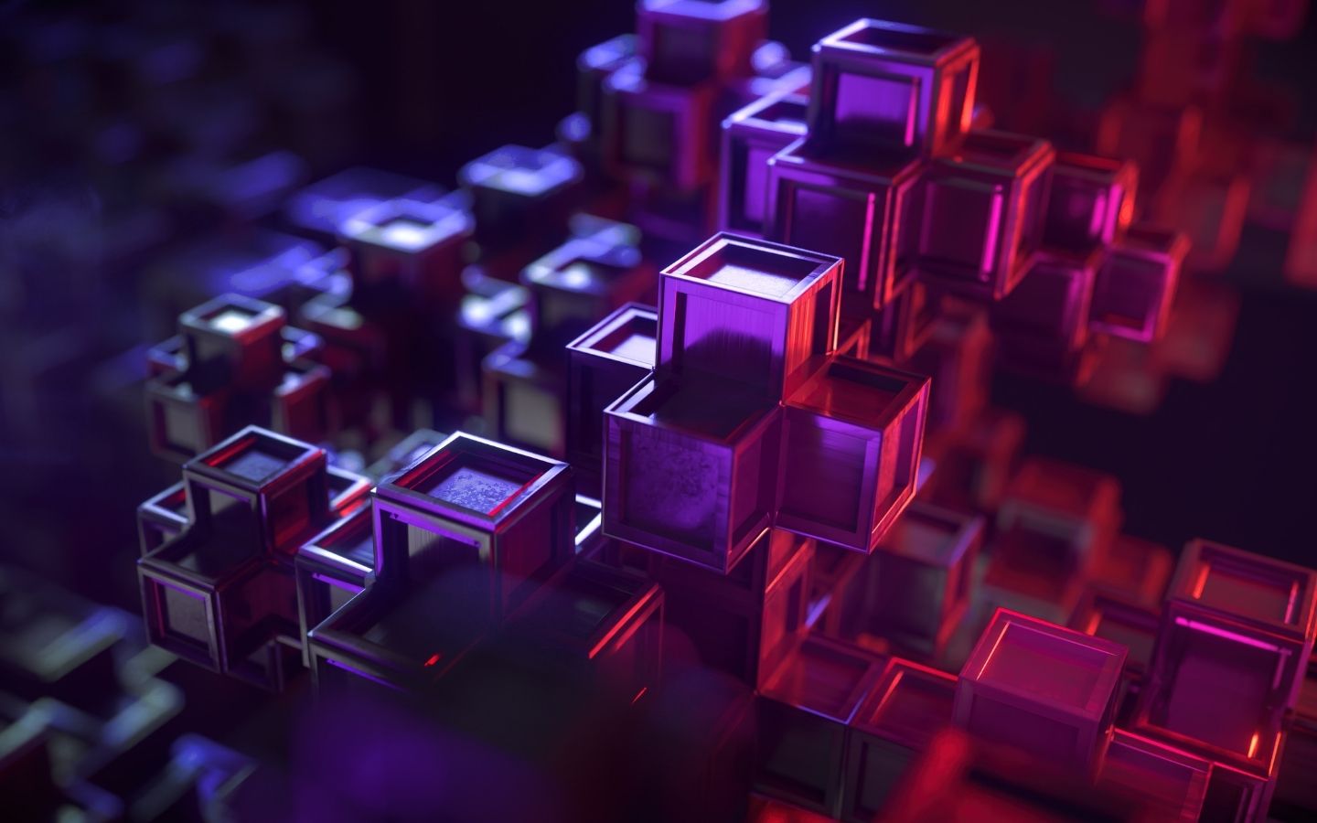 Hình nền khối. (Nguồn: Internet)