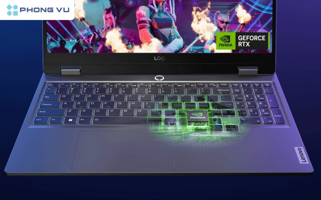 Laptop gaming Lenovo LOQ 15IAX9 - 83GS001SVN dòng laptop gaming với cấu hình Intel Core i5-12450HX