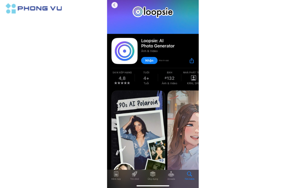 Tải Loopsie ngay từ App Store