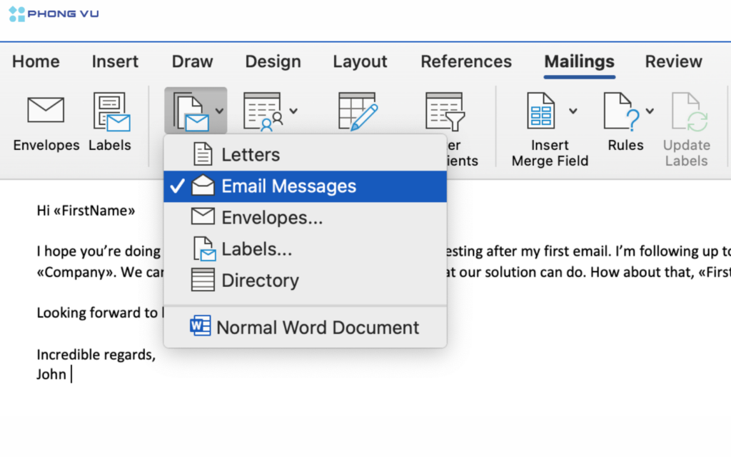 mail merge la gi 2 1