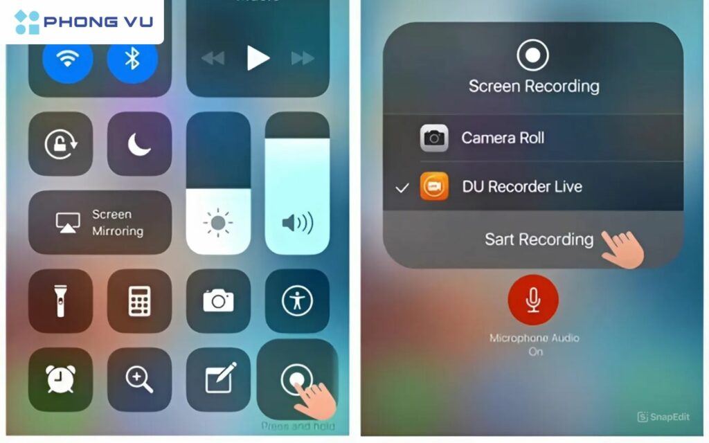 Quay màn hình iPhone bằng DU Recorder