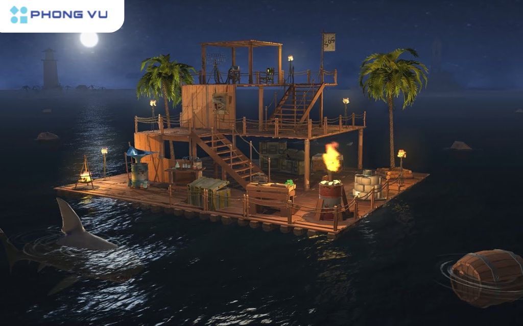 Sinh tồn trên biển cả mênh mông với Raft Survival: Ocean Nomad