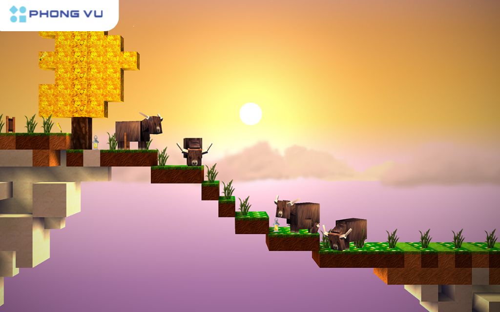 The Blockheads là một tựa game sinh tồn 2D với môi trường vô cùng đa dạng