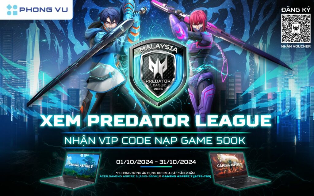 Xem Predator League nhận VIP code 500K nạp game