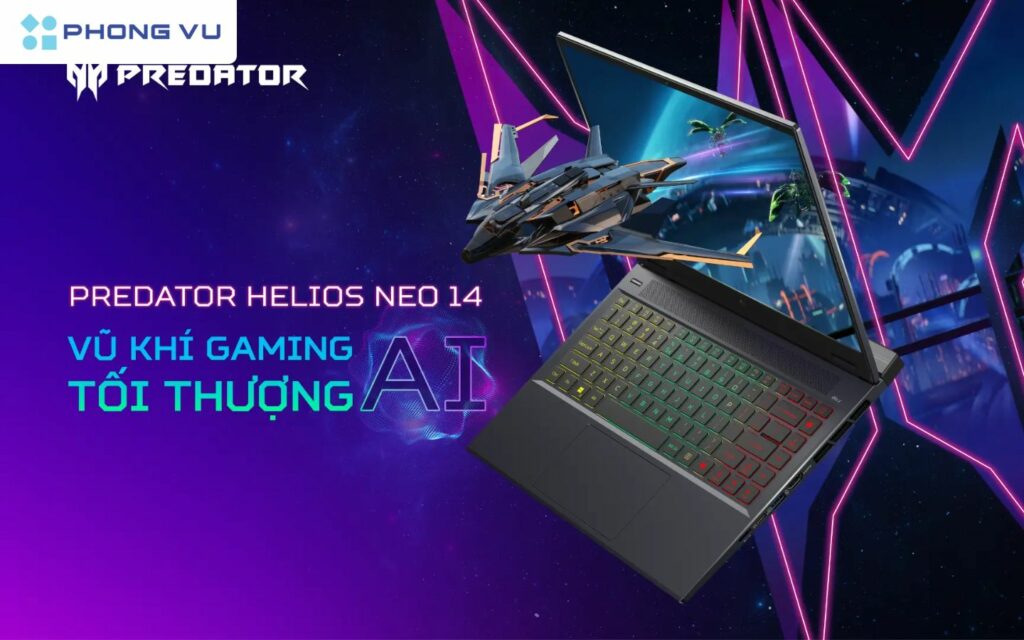 Với cấu hình mạnh mẽ và GPU RTX 4070, Predator Helios Neo 14 là lựa chọn hoàn hảo để chiến Black Myth: Wukong ở mức max setting.