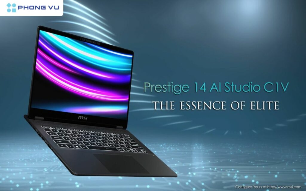 MSI Prestige 14 AI Studio là mẫu laptop mạnh mẽ với công nghệ AI Boost từ Intel, giúp tối ưu hiệu suất máy tính trong các tác vụ nặng. Với thiết kế sang trọng và màn hình chất lượng cao, đây là lựa chọn tốt cho những ai cần hiệu năng cao cả trong công việc và giải trí.