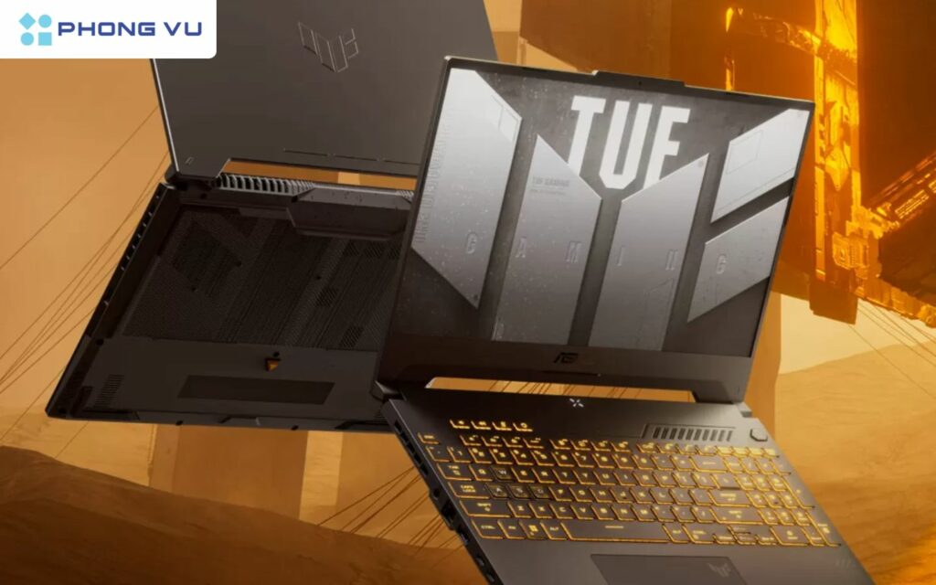 TUF Gaming F15 mang lại hiệu năng ổn định với card đồ họa RTX 4070 và CPU i7 thế hệ 13, phù hợp cho game thủ muốn chiến Black Myth: Wukong mà không cần ray tracing.