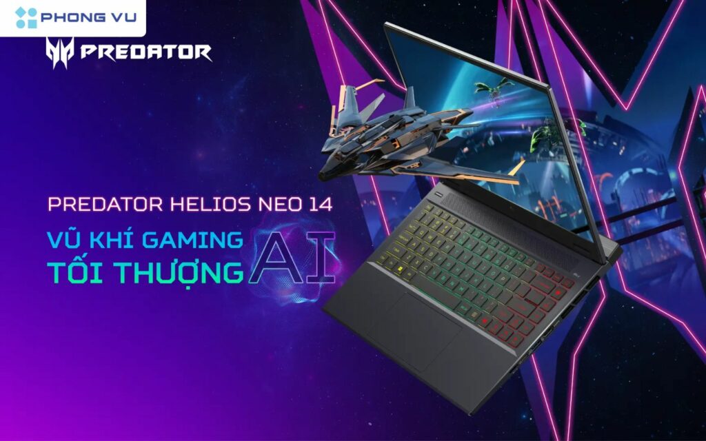 ACER Predator Helios Neo 14 mang đến một bước đột phá với sức mạnh từ CPU Ultra 9 và GPU GeForce RTX™ 4070. Với khả năng xử lý đồ họa cao cấp và công nghệ tản nhiệt tiên tiến, chiếc laptop này là lựa chọn hoàn hảo cho các game thủ chuyên nghiệp.