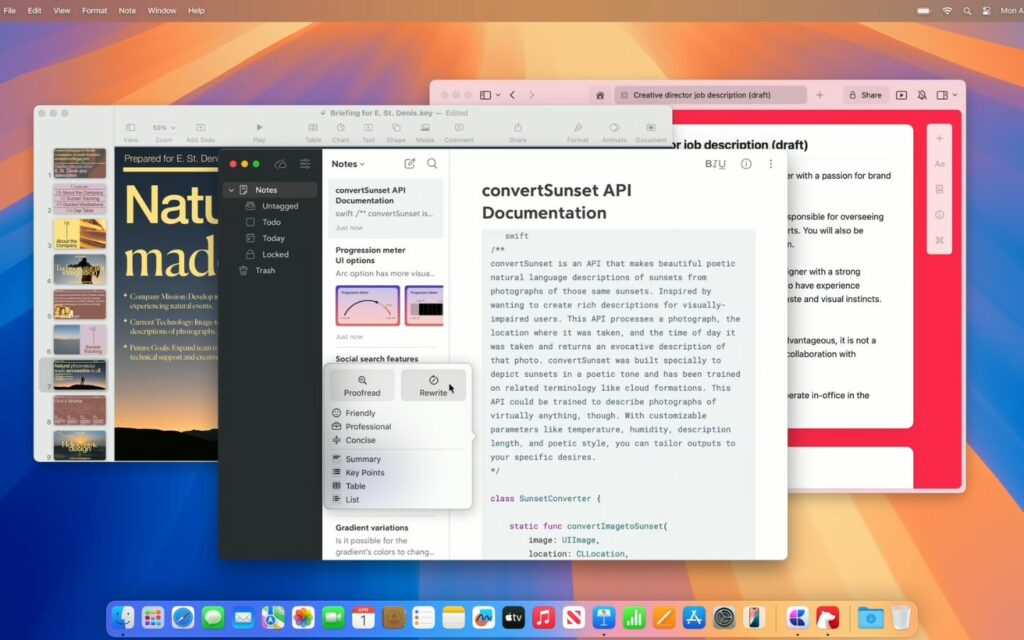 Hệ điều hành macOS Sequoia 15.1 với Apple Intelligence