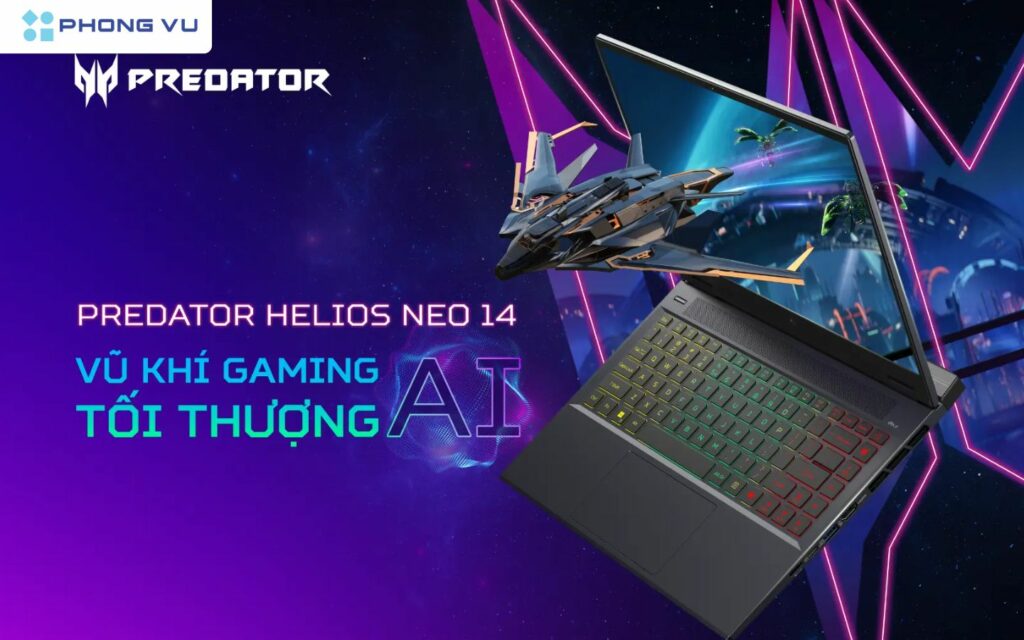 laptop gaming mỏng nhẹ tích hợp AI