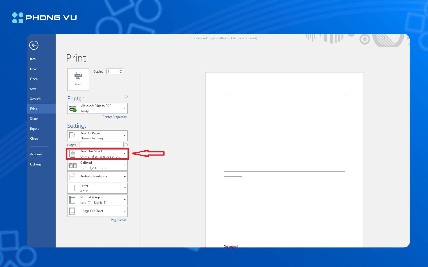 Cách sử dụng máy in cho người mới bắt đầu đơn giản nhất 6 Nhấn Print One-Sided