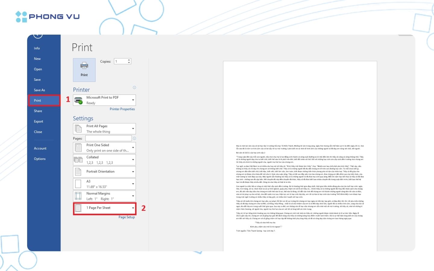 Cách sử dụng máy in cho người mới bắt đầu đơn giản nhất 19 Chọn Page Per Sheet