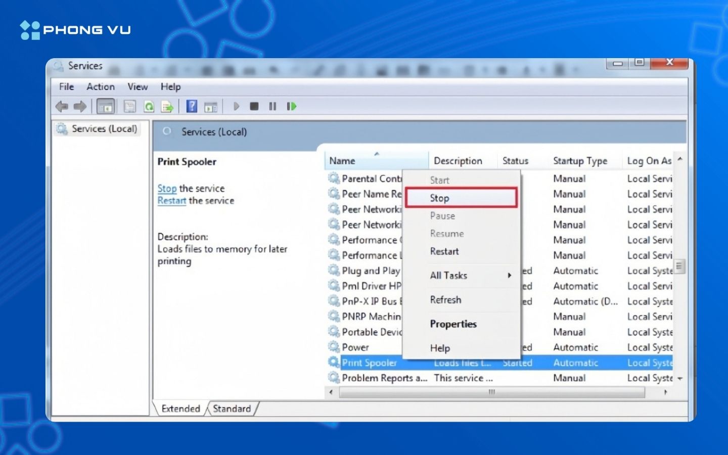 Cách sử dụng máy in cho người mới bắt đầu đơn giản nhất 25 Bấm chọn vào Stop